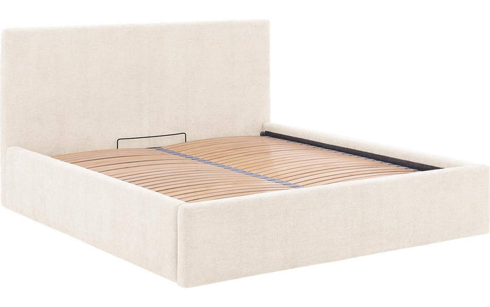 Goossens Bedframe Mysen Storage - 160 x 200 - Stof fijn geweven