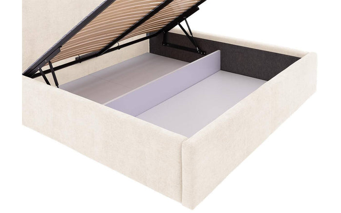Goossens Bedframe Mysen Storage - 160 x 200 - Stof fijn geweven