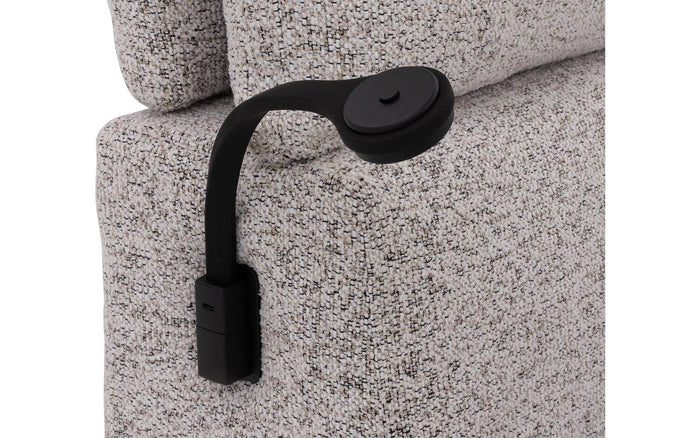 Goossens Bedframe Misty Storage - 160 x 210 - Stof gemeleerd grof