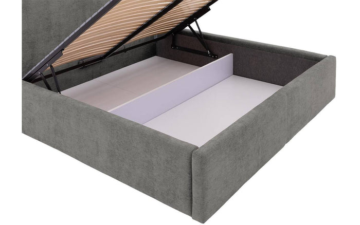 Goossens Bedframe Mysen Storage - 140 x 200 - Stof fijn geweven