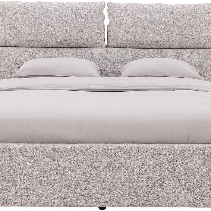 Goossens Bedframe Misty Storage - 140 x 210 - Stof gemeleerd grof