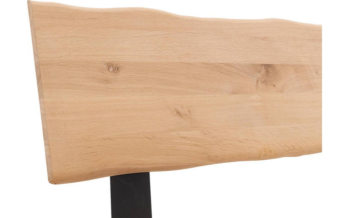 Goossens Bedframe Slade, Bedframe 180 x 200 cm hoofdbord organisch