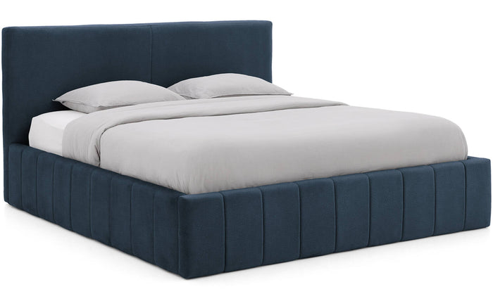 Goossens Bedframe Carte - 180 x 200 - Velours blauw|marine 13 -