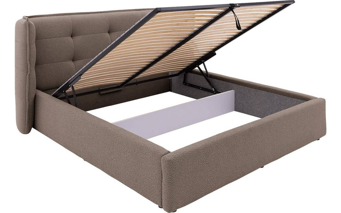 Goossens Gestoffeerd Bedframe Canon - 180 x 200 - Stof boucle
