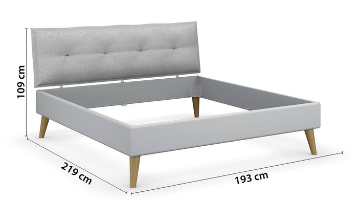 Goossens Basic Bedframe Skandi, 180 x 200 cm
