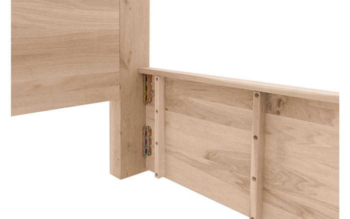 Goossens Bedframe Bibi - 90 x 200 - Eiken gelakt roomwit - Hout