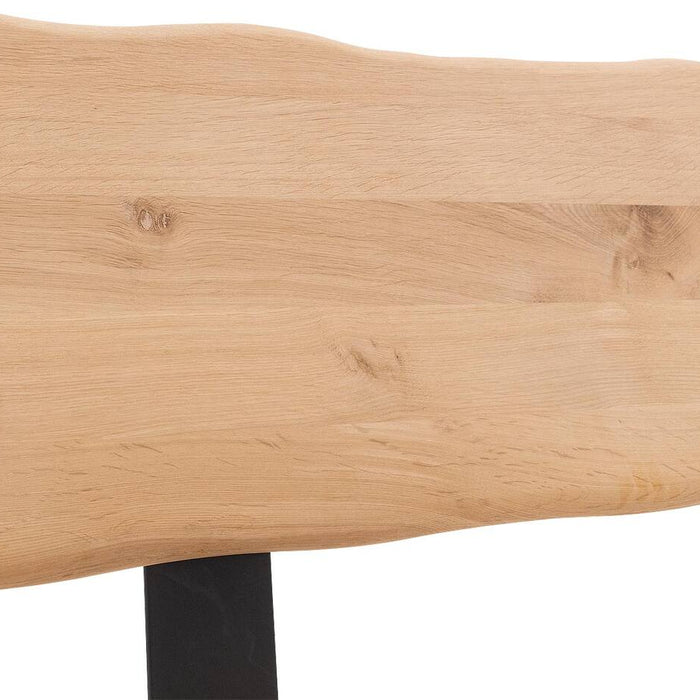 Goossens Bedframe Slade, Bedframe 140 x 210 cm hoofdbord organisch