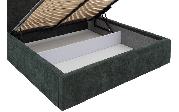 Goossens Bedframe Mysen Storage - 180 x 200 - Stof fijn geweven