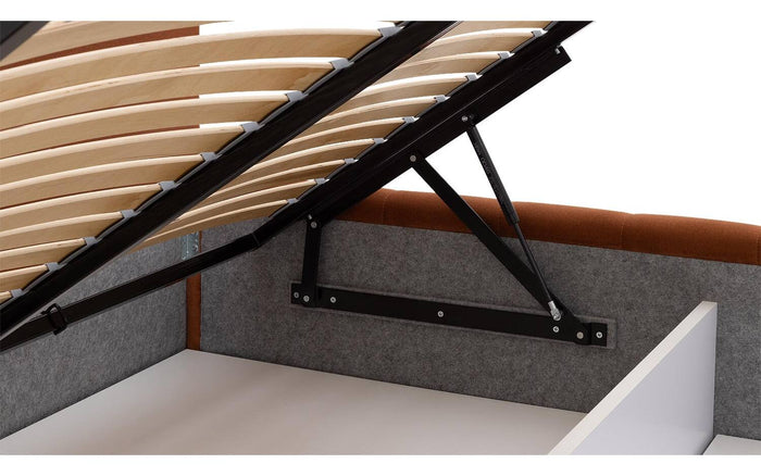 Goossens Bedframe Carte - 160 x 200 - Velours terracotta 9 - Fluweel