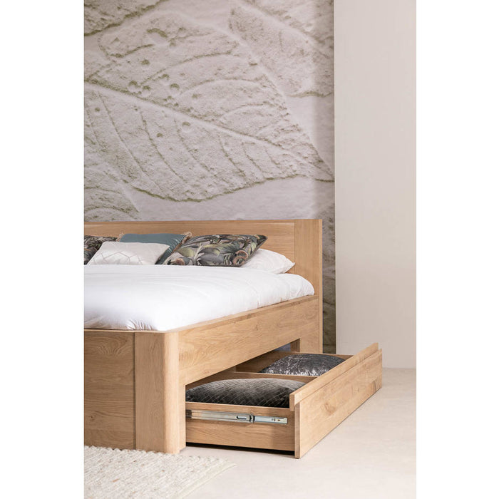 Goossens Bedframe Bibi - 160 x 210 - Eiken naturel - Hout