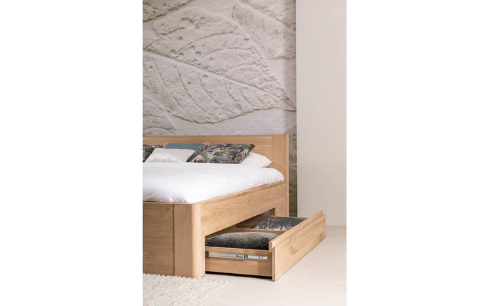 Goossens Bedframe Bibi - 160 x 200 - Eiken naturel - Hout