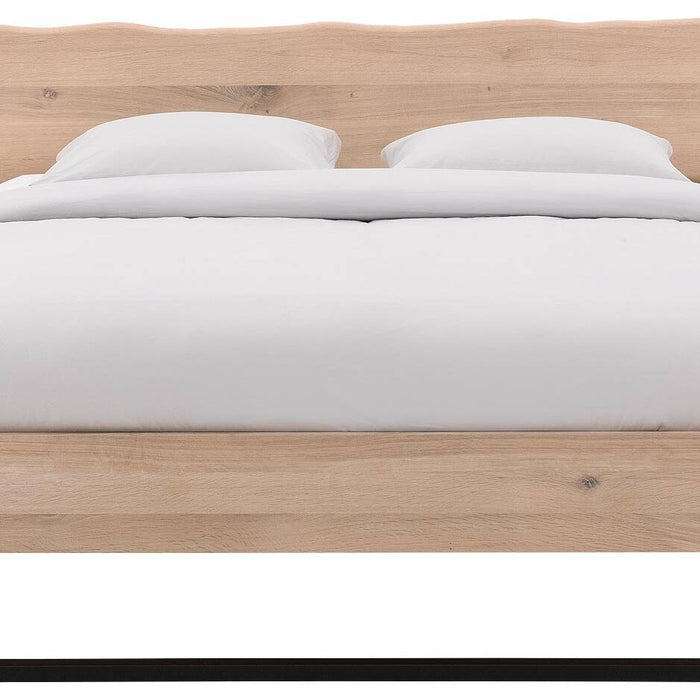 Goossens Bedframe Slade, Bedframe 180 x 200 cm hoofdbord organisch