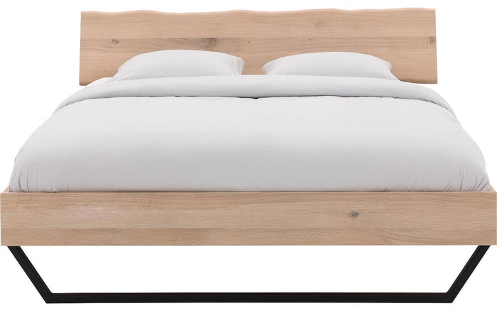 Goossens Bedframe Slade, Bedframe 180 x 200 cm hoofdbord organisch