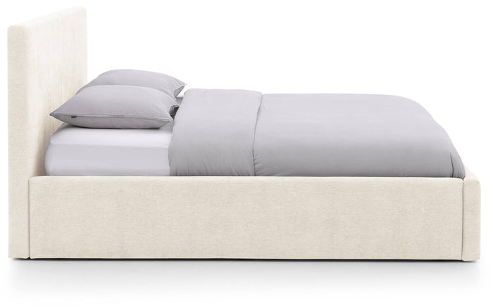 Goossens Bedframe Mysen Storage - 180 x 200 - Stof fijn geweven