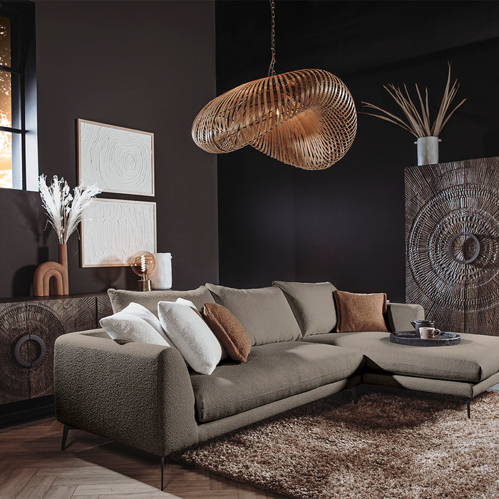 Tower living nottingham 2,5-al + chaise r - copenhagen 903 taupe