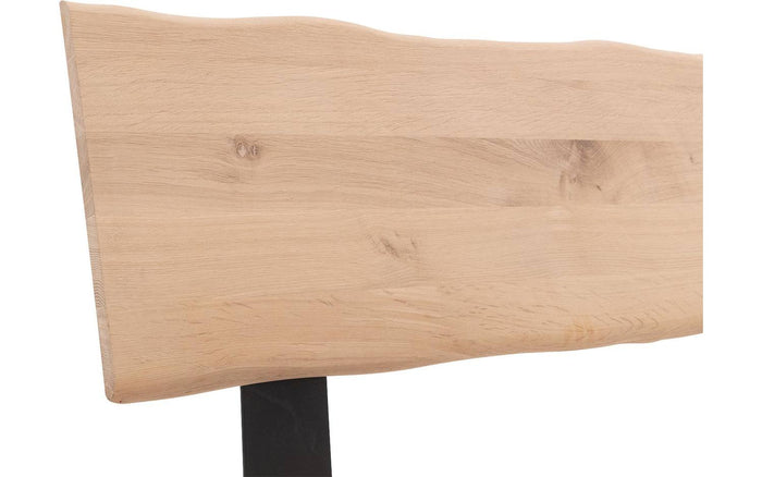 Goossens Bedframe Slade, Bedframe 180 x 210 cm hoofdbord organisch