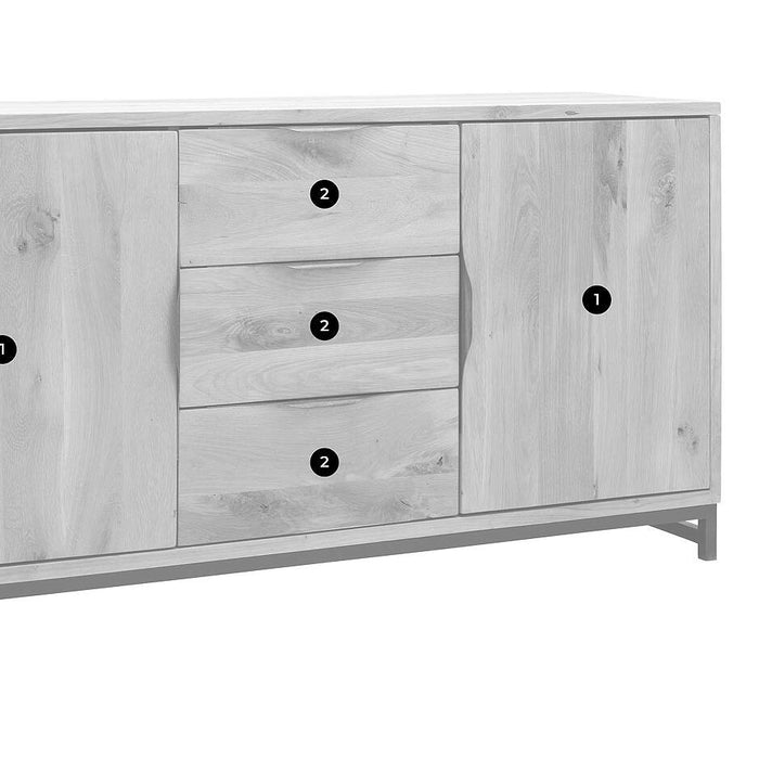 Goossens Dressoir Max in eiken