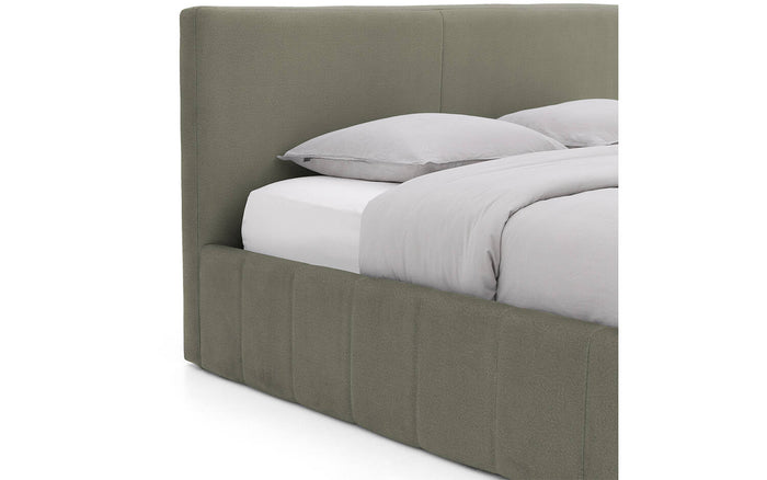 Goossens Bedframe Carte - 140 x 200 - Velours groen 11 - Fluweel
