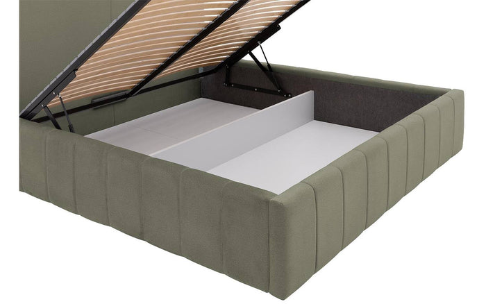 Goossens Bedframe Carte - 140 x 200 - Velours groen 11 - Fluweel