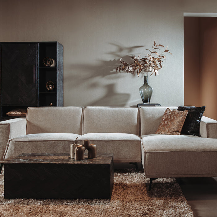 Anli-Style Tower living Leeds 2,5-seater AL + Chaise Lounge R Beige