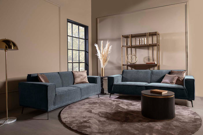 Anli-Style Tower living Leeds 3 ALR + 2,5 ALR seater Black Blue