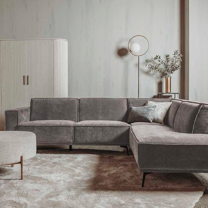 Anli-Style Tower living Leeds 2,5-seater AL + Ottoman R Moss Grey