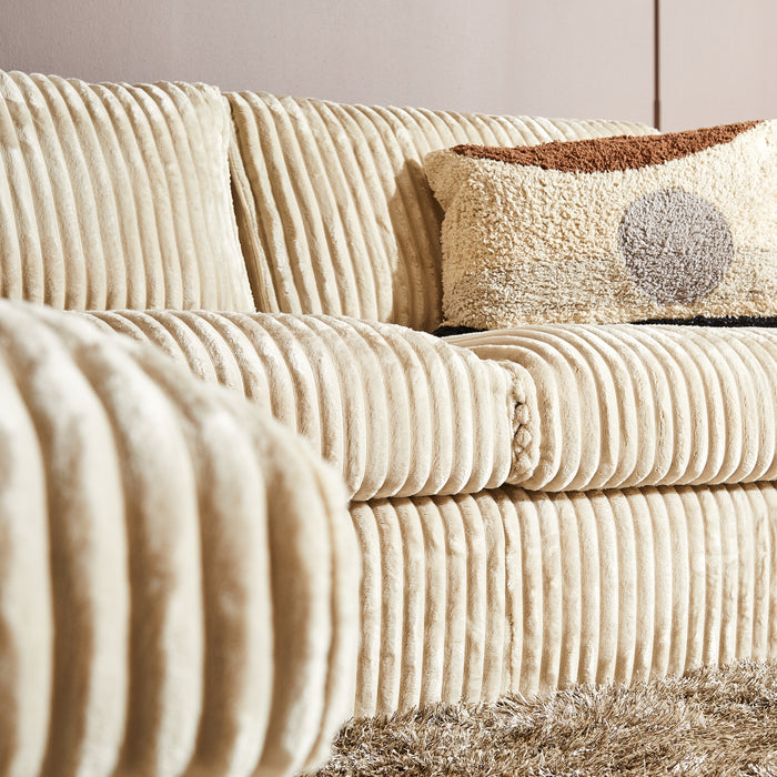 Starfurn MySofa Teddy | Beige | Divan Links + 2,5 zits