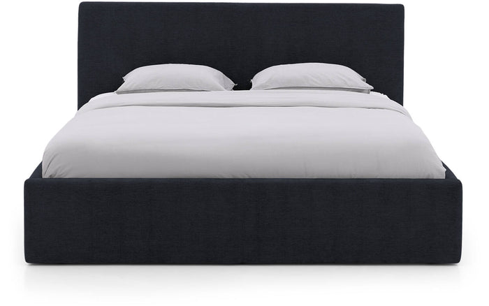 Goossens Bedframe Mysen Storage - 140 x 200 - Stof fijn geweven donker