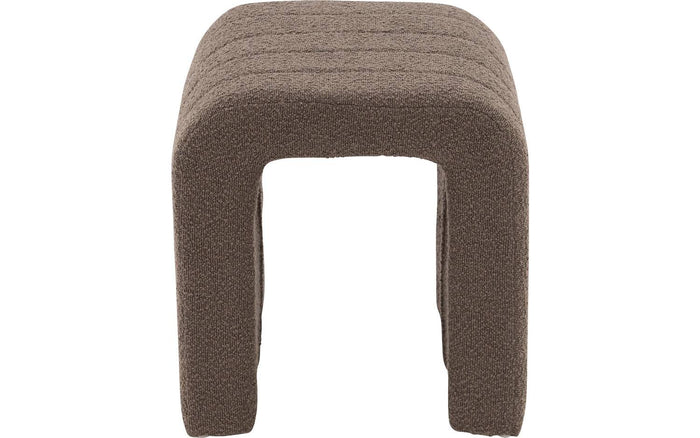 Goossens Hocker Ebba in boucle donkerbruin