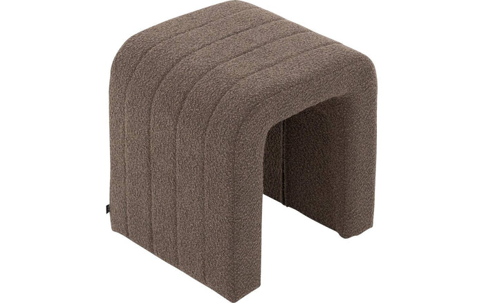 Goossens Hocker Ebba in boucle donkerbruin
