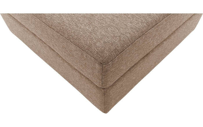 Goossens Hocker Lucca in stof grof geweven lever