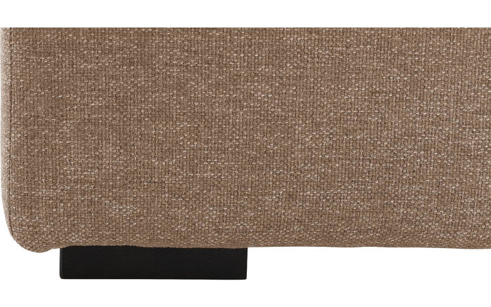 Goossens Hocker Lucca in stof grof geweven lever