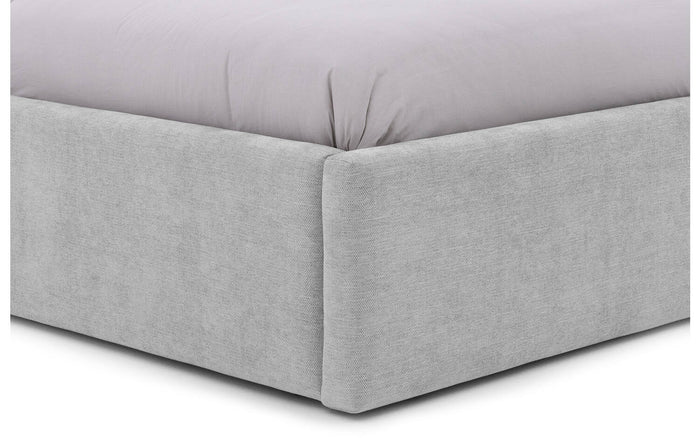Goossens Bedframe Mysen Storage - 160 x 200 - Stof fijn geweven grijs