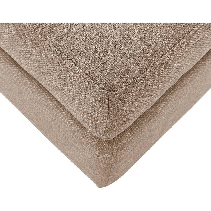 Goossens Hocker Lucca in stof grof geweven lever