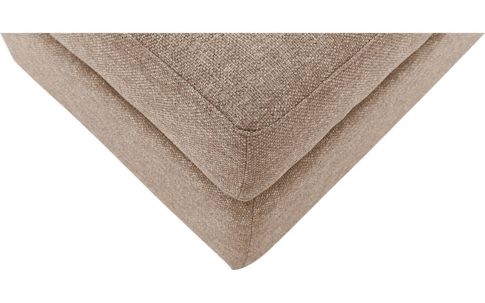 Goossens Hocker Lucca in stof grof geweven lever