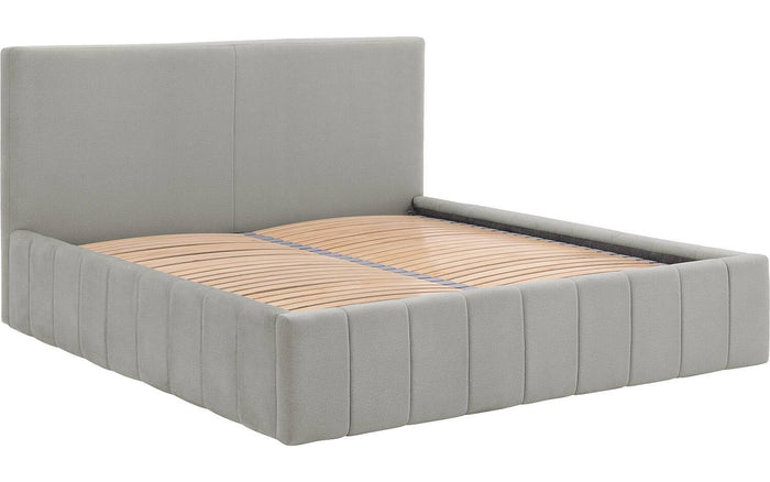 Goossens Bedframe Carte - 160 x 200 - Velours grijs 4 - Fluweel