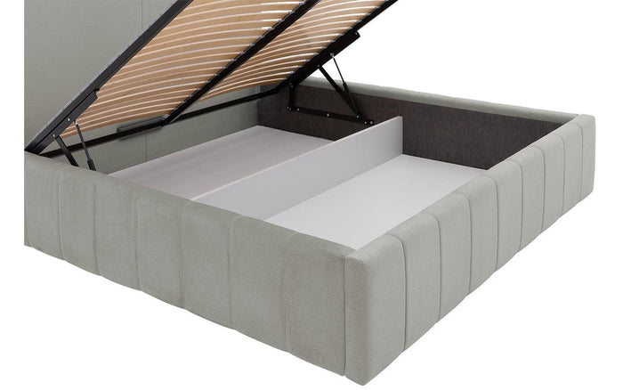 Goossens Bedframe Carte - 160 x 200 - Velours grijs 4 - Fluweel