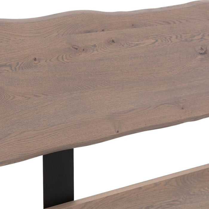 Goossens Bedframe Slade, Bedframe 140 x 200 cm hoofdbord organisch