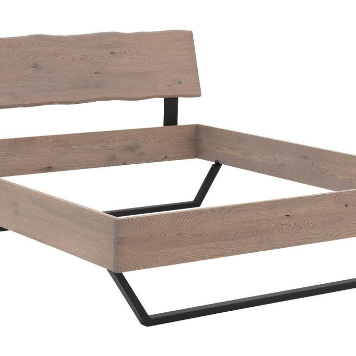Goossens Bedframe Slade, Bedframe 140 x 200 cm hoofdbord organisch