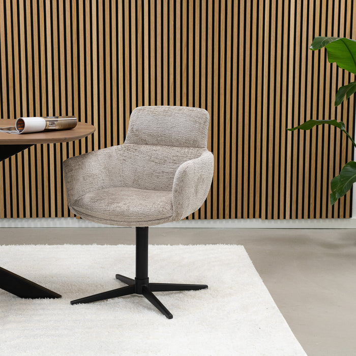 Kick draaistoel Noud - Beige