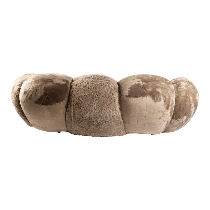 PTMD Curvae Sofa Lush Taupe
