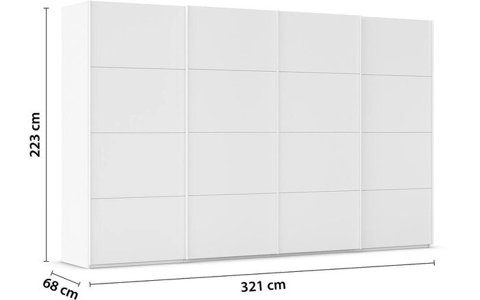 Goossens Kledingkast Finca in hoogwaardig meubelplaat