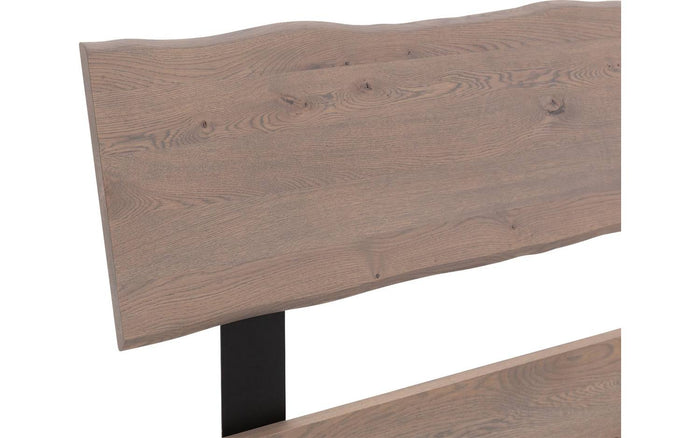 Goossens Bedframe Slade, Bedframe 180 x 220 cm hoofdbord organisch