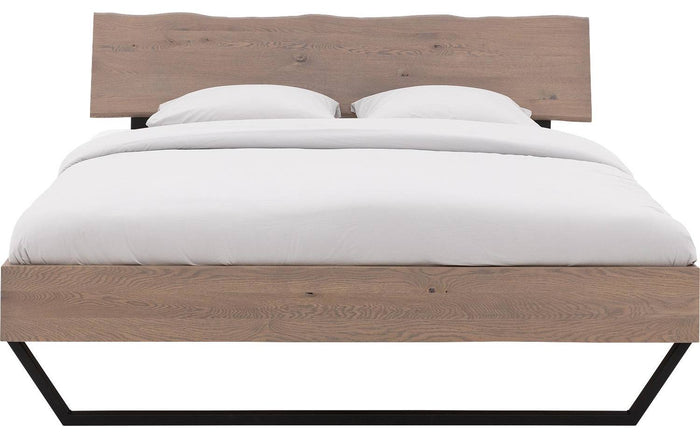Goossens Bedframe Slade, Bedframe 160 x 220 cm hoofdbord organisch