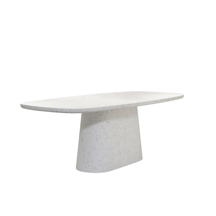 Light & Living Light&living Eettafel 220x105x76 cm HAMURA terrazzo wit