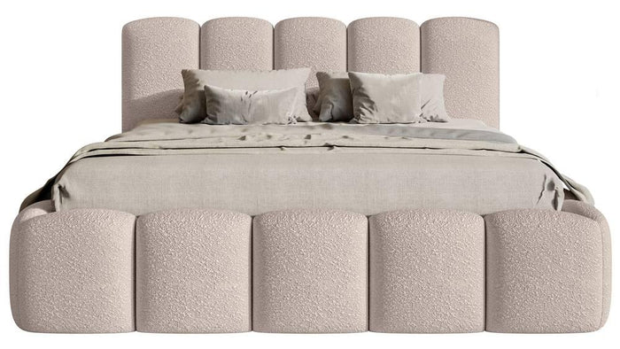 NADUVI Collection Bedframe Chloe II bouclé met opbergruimte 160 x 200