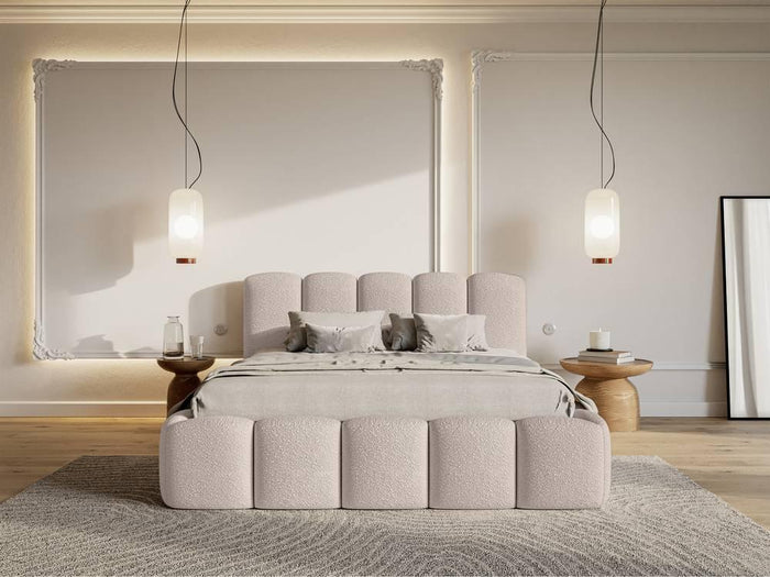 NADUVI Collection Bedframe Chloe II bouclé met opbergruimte 160 x 200