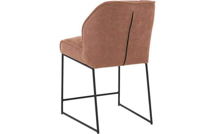 Goossens Counterstoel Ronnie, Counterstoel, zithoogte 65 cm - roze