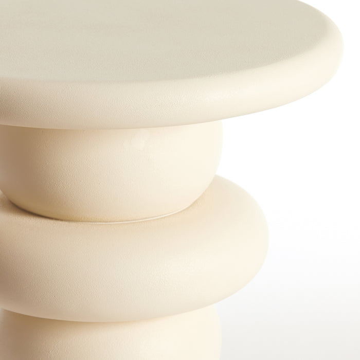 Light & Living Light&living Bijzettafel Ø40x45 cm AZALAS hout crème