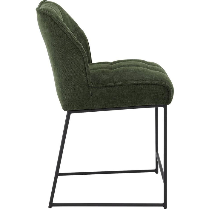 Goossens Counterstoel Ronnie, Counterstoel, zithoogte 65 cm - groen